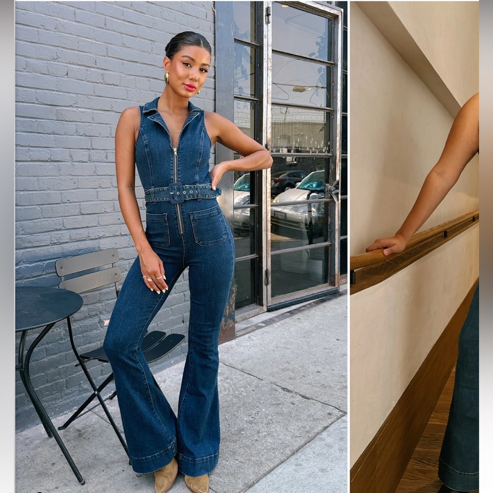 Show Me Your MuMu Denim Jumpsuit